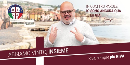 Terminato lo spoglio a Riva Ligure: clamoroso risultato per la lista Riva con ben 415 voti per il sindaco Giorgio Giuffra