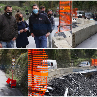 Riapre la SP 548 tra Molini e Triora, nell'emergenza vince il 'Modello Valle Argentina' (Foto e Video)