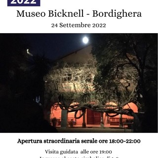 Bordighera: in occasione delle Giornate Europee del Patrimonio apertura straordinaria per il Museo Bicknell