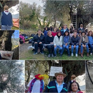 Giornata nazionale degli alberi, i bimbi di San Biagio della Cima visitano un ulivo del 1600 (Foto e video)