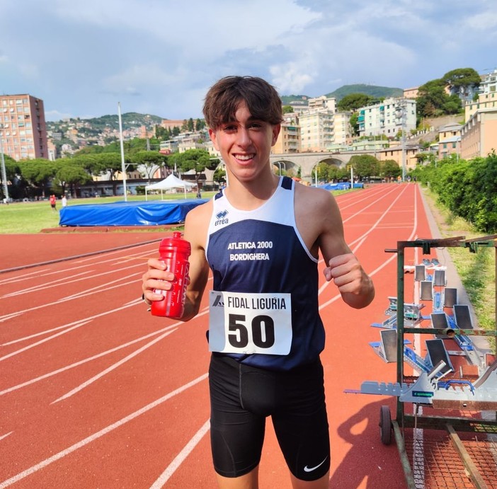 Gabriele Ferrara dell’Atletica 2000 Bordighera trionfa nei 2000 metri a Boissano