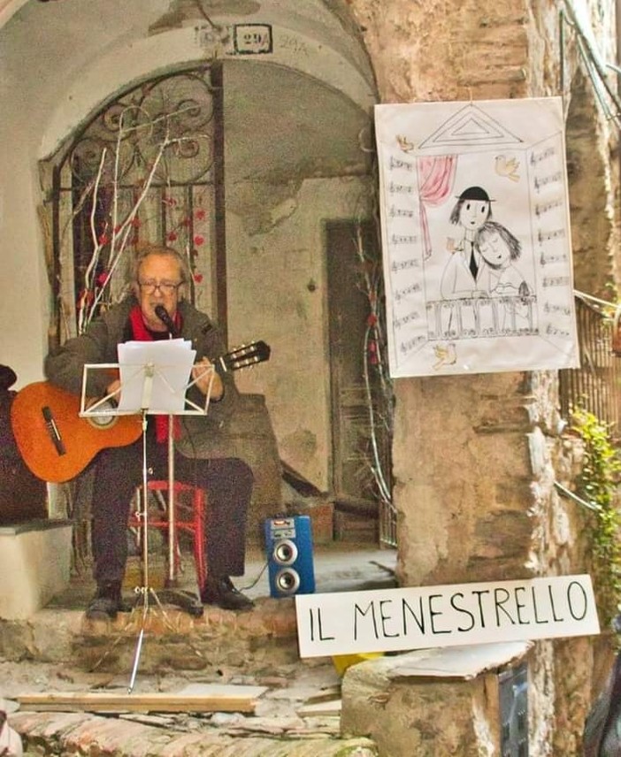 Apricale in lutto per la scomparsa del cantautore dialettale Gabriele Cassini