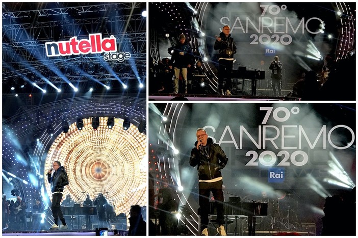 Gigi D'Alessio sul palco di piazza Colombo