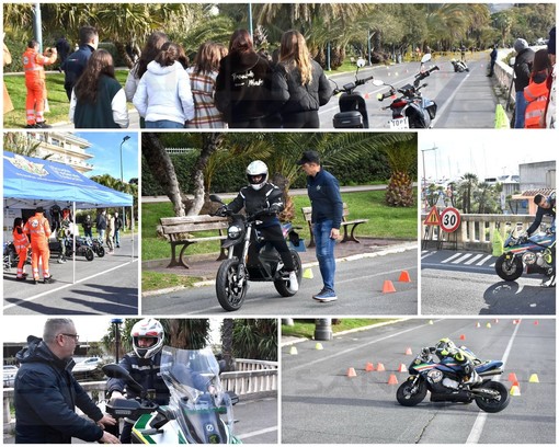 Sanremo: oggi e domani sul lungomare le prove pratiche per il progetto 'Guido bene, guido sicuro' (Foto e Video)