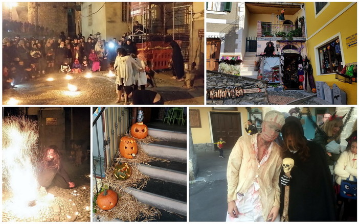Triora: oltre 2.000 persone ieri nell'antico borgo per Halloween, soddisfazione dell'Amministrazione e dei commercianti (Foto)