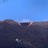 Carpasio: incendio boschivo nel tardo pomeriggio, sul posto l'intervento dei Vigili del Fuoco
