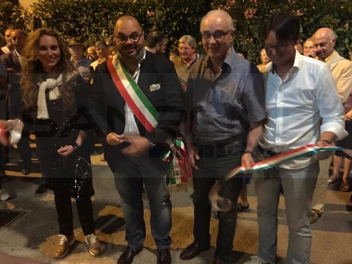 Riva Ligure: inaugurati ieri sera i nuovi giardini di Vico Allavena intitolati a Don Luigi Aichino