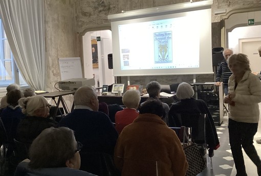 Sanremo: con Gianni Manuguerra ieri il libro di Joshua Slocum all'incontro dell'Unitre (Foto)