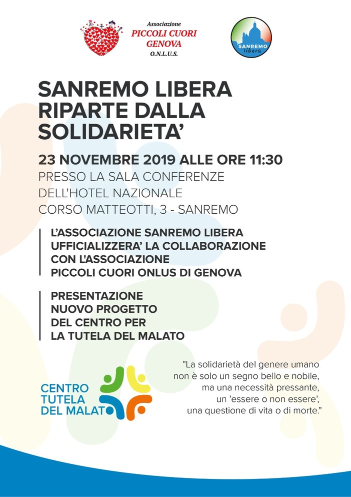 Allerta meteo: Sanremo Libera annulla l'evento previsto questo fine settimana