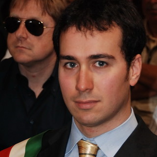 Giampiero Alberti con la fascia tricolore: è una foto di Sanremo News in occasione di una cerimonia
