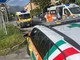 Ventimiglia: con lo scooter contro un furgone a Roverino, marito e moglie portati in ospedale (Foto)