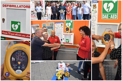 Sanremo: inaugurato questa mattina al supermercato 'Permare' un nuovo defibrillatore (Foto)