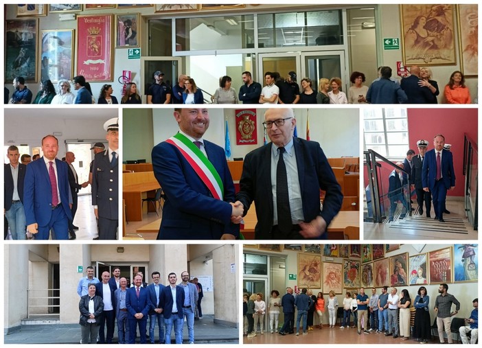 Ventimiglia, il neosindaco Flavio Di Muro entra ufficialmente in Comune &quot;Da domani al lavoro&quot; (Foto e video)