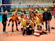 Esulta l'Imperia Volley femminile dopo la vittoria a Carcare