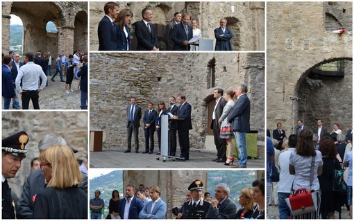 Dolceacqua: inaugurata questo pomeriggio la nuova sala Doria e Grimaldi del Castello (Foto e Video)