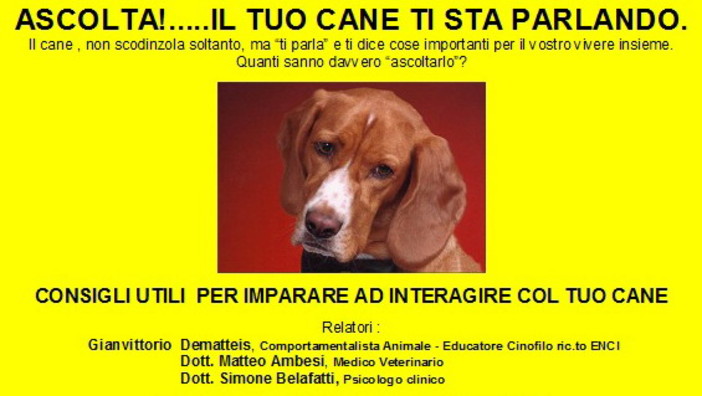 Camporosso: tre appuntamenti per imparare a dialogare con i propri cani