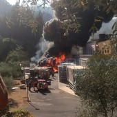 Ceriana: incendio di lunedì alla 'Crespi', non viene esclusa l'ipotesi dolosa. Indagini dei Carabinieri