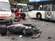 Diano Marina: scontro frontale tra bus e scooter, cuoco 20enne grave ma non in pericolo di vita (Foto)