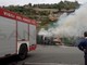 Vallecrosia: incendio alla discarica, la Municipale da l'allarme ed intervengono i Vigili del Fuoco