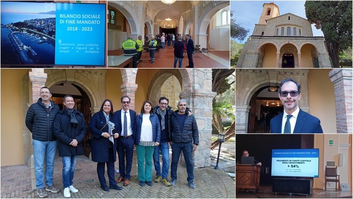 Bordighera, 2018 – 2023: Ingenito presenta il bilancio sociale di fine mandato (Foto e video)