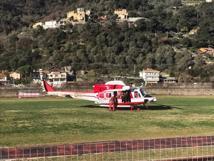 Camporosso: incidente di stamattina in via Braie, ricoverato in gravi condizioni il 37enne di Bordighera