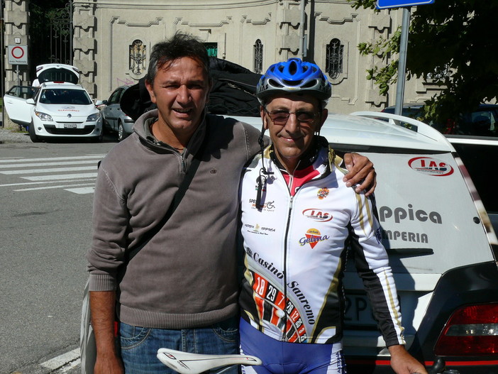 Introzzi con il preparatore Denis Passador