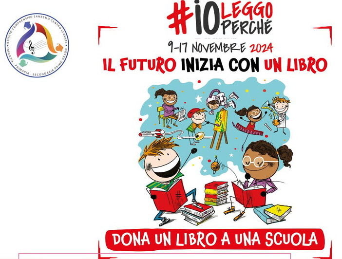 Sanremo: anche quest’anno scolastico l’Istituto Comprensivo Sanremo Centro Levante aderisce all’iniziativa #ioleggoperchè