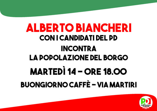 Elezioni a Sanremo: alle 18 incontro del Partito Democratico al Borgo con Alberto Biancheri