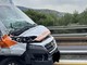 Arma di Taggia, incidente in autostrada: coinvolta un'ambulanza (Foto)