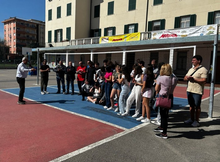 Vallecrosia: inaugurato il nuovo campo di pallavolo all'oratorio Don Bosco