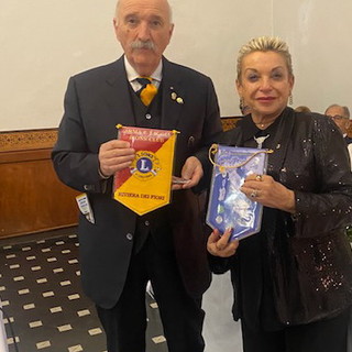 Incontro istituzionale tra il Lions Club Arma e Taggia con il Governatore 108Ia3 Oscar Bielli