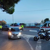 Sanremo: scontro tra due moto sull'Aurelia a Bussana, 21enne portato in elicottero al 'Santa Corona' (Foto)