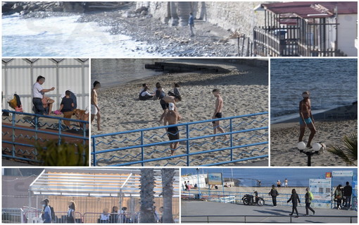 Sanremo: è stata una domenica di Pasqua con tanta gente sui lungomare e in spiaggia (Foto)