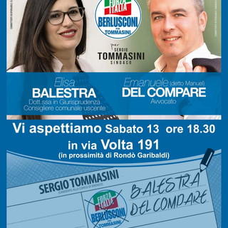 Elezioni Amministrative Sanremo: sabato prossimo l'inaugurazione del punto di ascolto di Forza Italia
