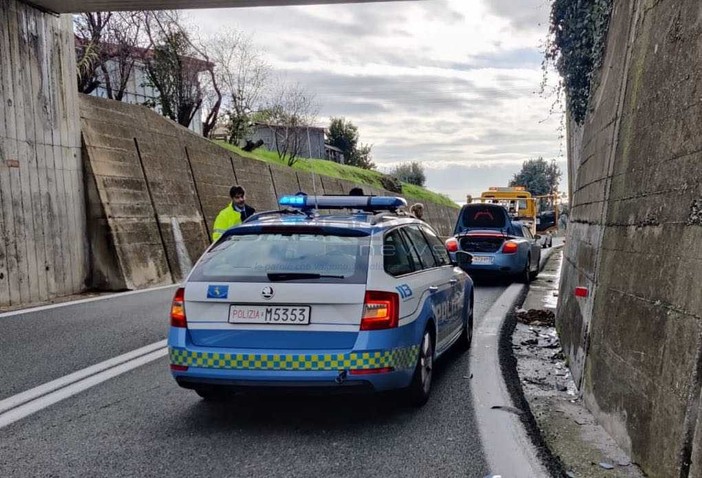 L'incidente allo svincolo autostradale di Sanremo