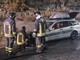 Ospedaletti: auto prende fuoco sull'Aurelia, intervento dei Vigili del Fuoco e strada chiusa per mezz'ora (Foto)