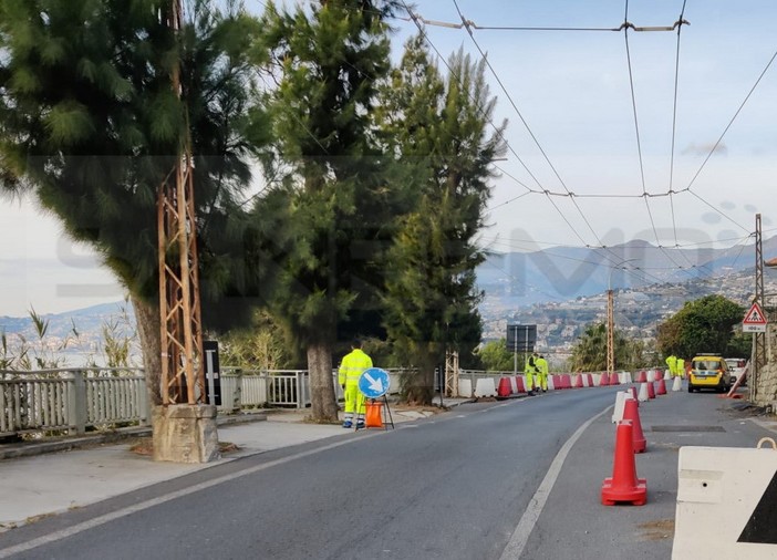 La zona de 'La Vesca' a Sanremo sull'Aurelia