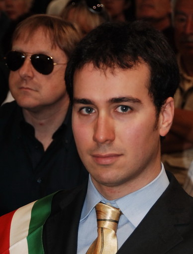 Giampiero Alberti con la fascia tricolore: è una foto di Sanremo News in occasione di una cerimonia