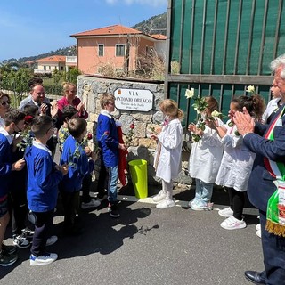 Ventimiglia: inaugurata questa mattina in frazione Latte via Antonio Orengo ucciso a 18 anni