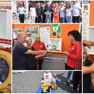 Sanremo: inaugurato questa mattina al supermercato 'Permare' un nuovo defibrillatore (Foto)