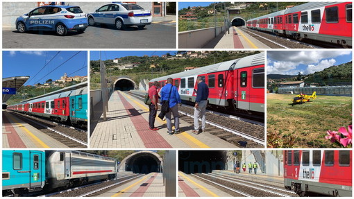 Diano San Pietro: si getta sotto a un treno dentro una galleria, donna muore vicino alla stazione (Foto)