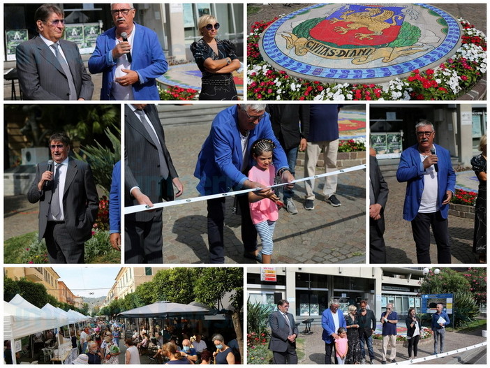 Diano Marina: già tanta gente stamattina ad 'Aromatica 2021', inaugurata dal Sindaco e dal presidente della Camera di Commercio (Foto)