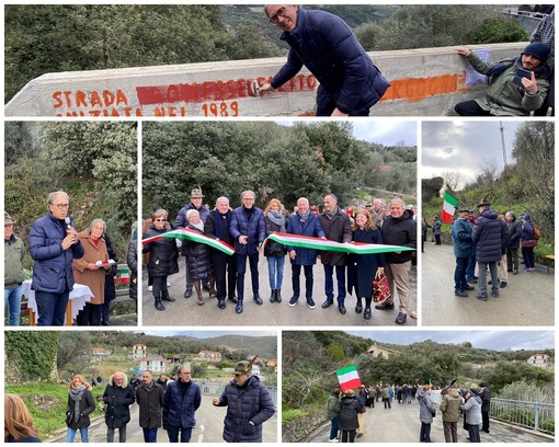 Sanremo: dopo 33 anni di attesa i residenti della Croce della Parà fanno festa, conclusi i lavori (Foto e Video)