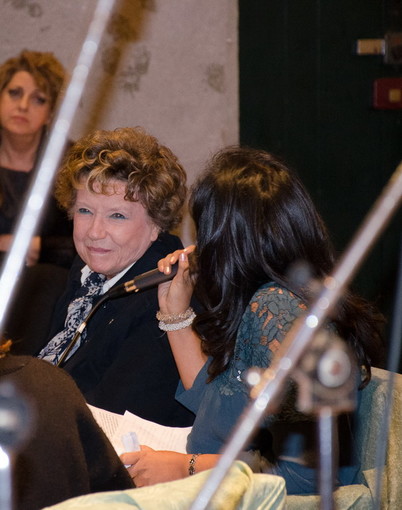 Cervo: le foto di Marcello Nan oggi pomeriggio con Dacia Maraini all'oratorio Santa Caterina