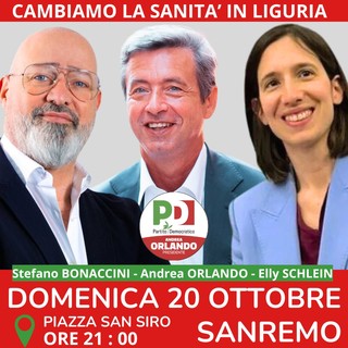 Sanremo: domani sera Bonaccini e Schlein in piazza San Siro a sostegno del candidato Andrea Orlando