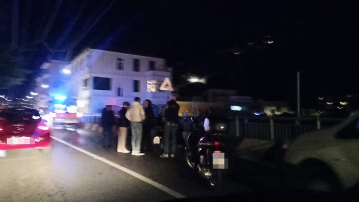 Camporosso: incidente sul ponte del Nervia, 17enne portata in ospedale e code chilometriche (Foto)