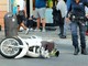 Sanremo: incidente stradale in via Roma, 33enne lievemente ferita cadendo dallo scooter (Foto)