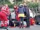 Sanremo: scontro auto-scooter di fronte allo Zampillo, 32enne lievemente ferita (Foto)