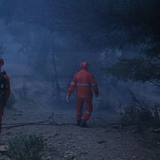 Imperia: spento intorno alle 2 l'incendio divampato ieri sera a Santa Brigida alle pendici del Faudo