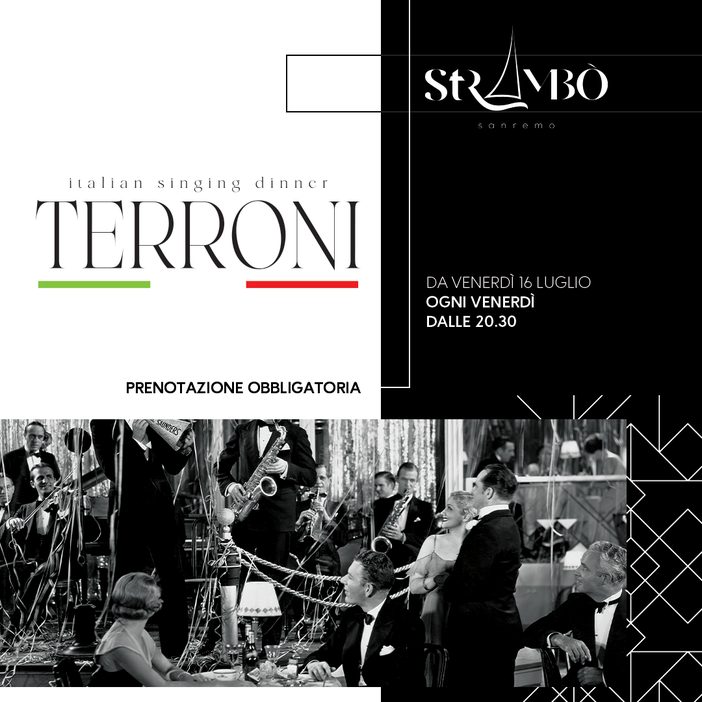 Sanremo: da venerdì prossimo allo Strambò, appuntamento con ‘Terroni’, la nuova cena cantata di Portosole si ispira a Capri